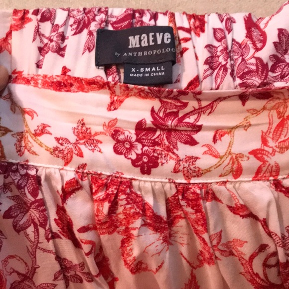 Anthropologie - Asymmetrical floral maxi skirt - Picture 2 of 3